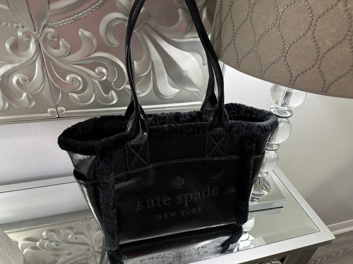 Kate Spade - Black fur Tote